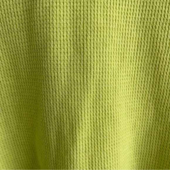 American Eagle AE lime green long sleeve waffle knit top, size S - Picture 5 of 5